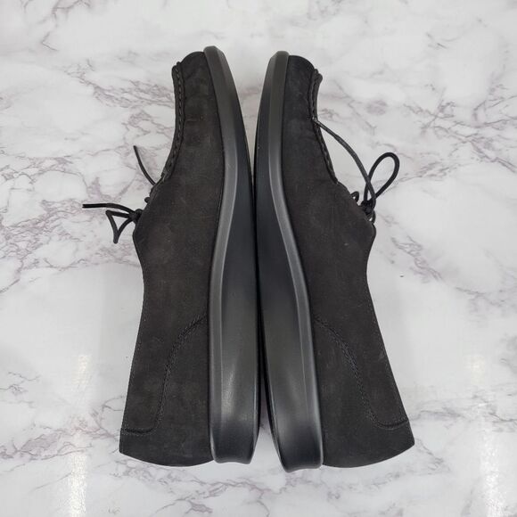 SAS Petra Lace Up Loafer in Black Charcoal Nubuck Leather Women's Size 8.5N - Picture 8 of 10